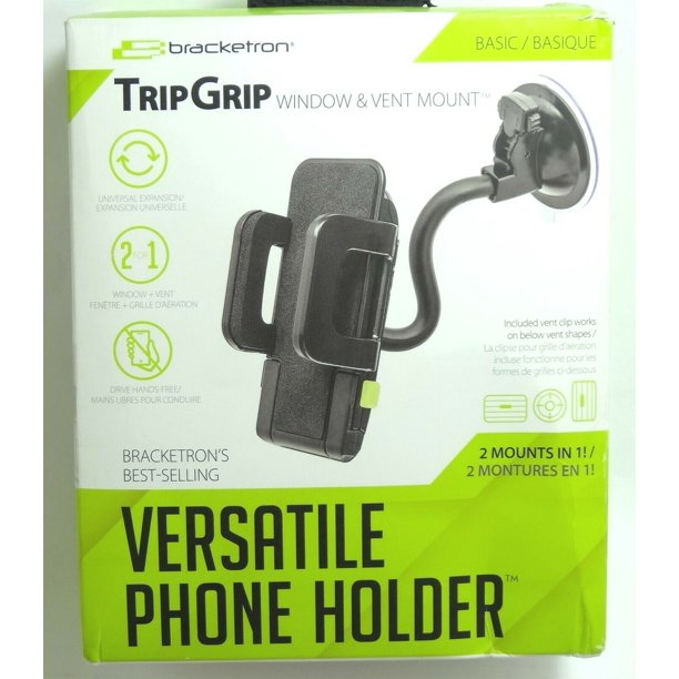 Bracketron TripGrip Window & Vent Mount - Black image 0