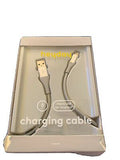 Heyday 6' Micro-USB to USB-A Round Cable - Cool Gray/Silver image 0