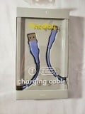heyday 3' USB-C to USB-A PVC Round Cable - Bicycle Blue image 0