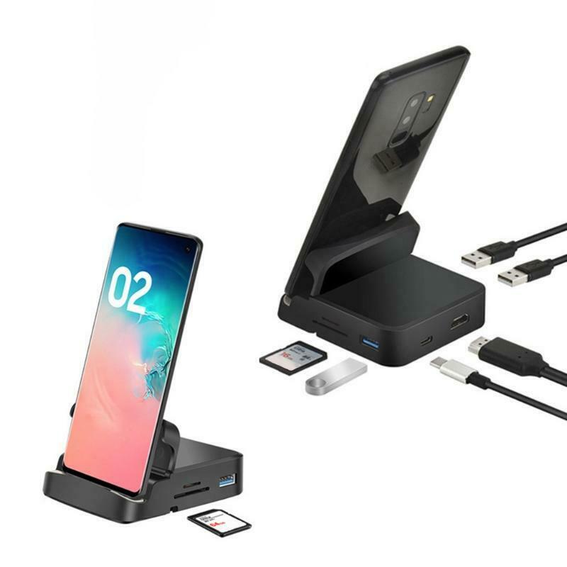 8 In 1 Type C HDMI Compatible USB SD/TF Card Docking Station image 0
