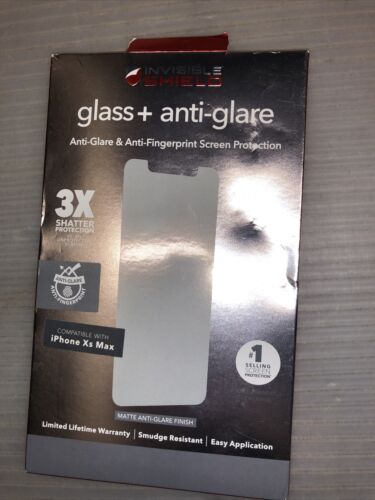 ZAGG Apple iPhone XS Max InvisibleShield Glass+ Smudge Proof Screen Protector image 0