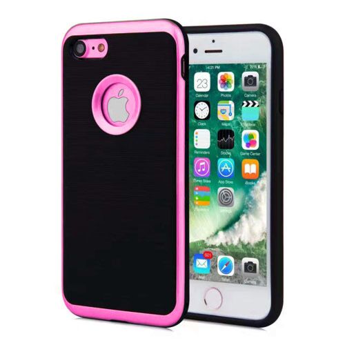 iPhone 5C Brushed Hybrid Protection Case - PINK image 0
