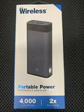 Just Wireless 4,000mAh Portable Power Bank - Slate image 0