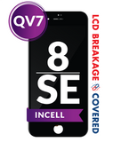 Iphone SE (2020) / 8 INCELL Display Assembly w/Steel Plate (QV7) (BLACK) (Exclusive LCD Breakage Warranty) image 0