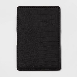 heyday Cell Phone Wallet Pocket with MagSafe - Black Croc image 0