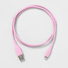 Heyday 3' Lightning to USB-A PVC Round Cable - Peony