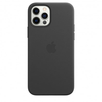 Apple iPhone 12 Pro Leather Case with MagSafe - Black 