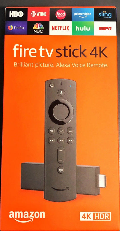Amazon Fire TV Stick with 4K Ultra HD Streaming Media Player and Alexa Voice Remote (2nd Generation) 