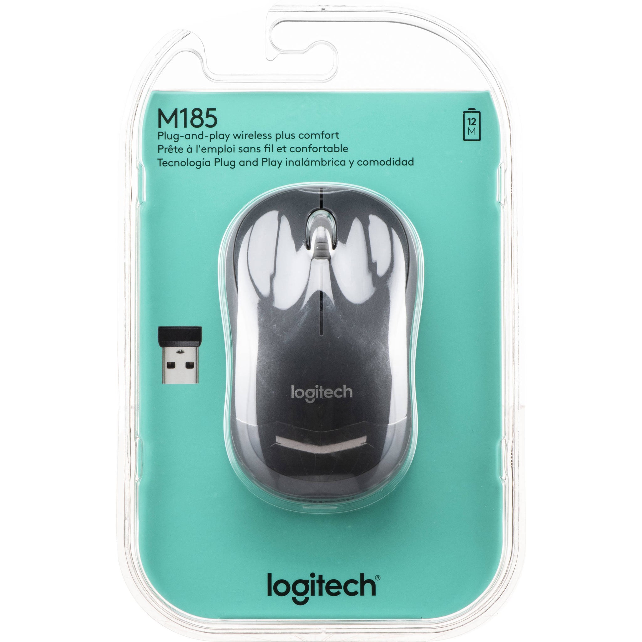 Logitech Mouse - Black (M185)