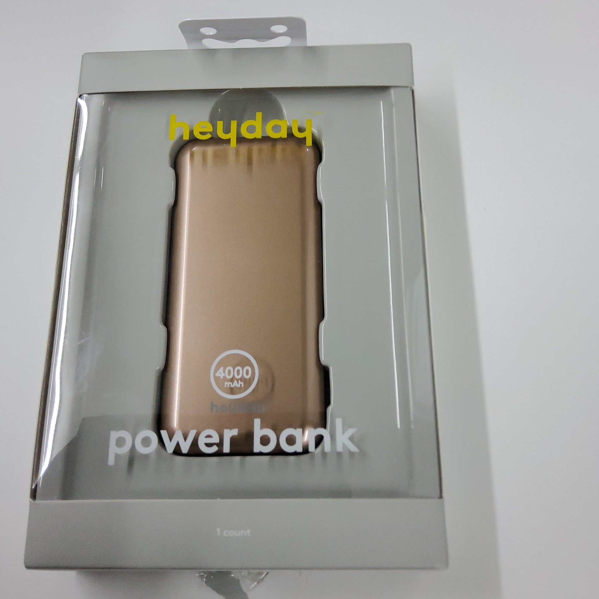 Heyday 4000mAh Power Bank - Gold Metallic 