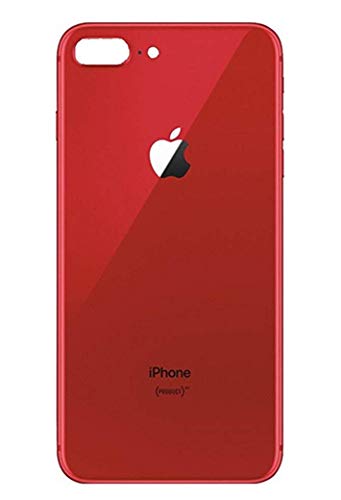 iPhone 8 Plus Back Glass Cover Back Battery Door w/Pre-Installed Adhesive,Best Version Apple iPhone 8 Plus All Models OEM (Red)
