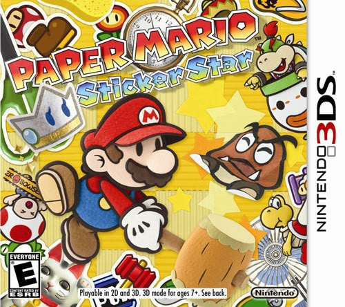 Paper Mario Sticker Star (Nintendo 3DS, 2012)
