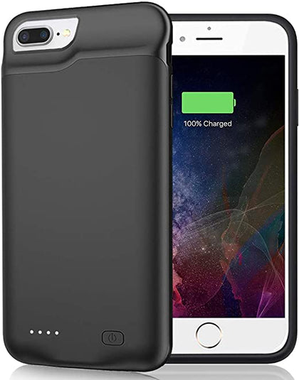 8000mAh Battery Charger Case Power Bank Cover For iPhone 6 6s 7 8 Plus SE Black