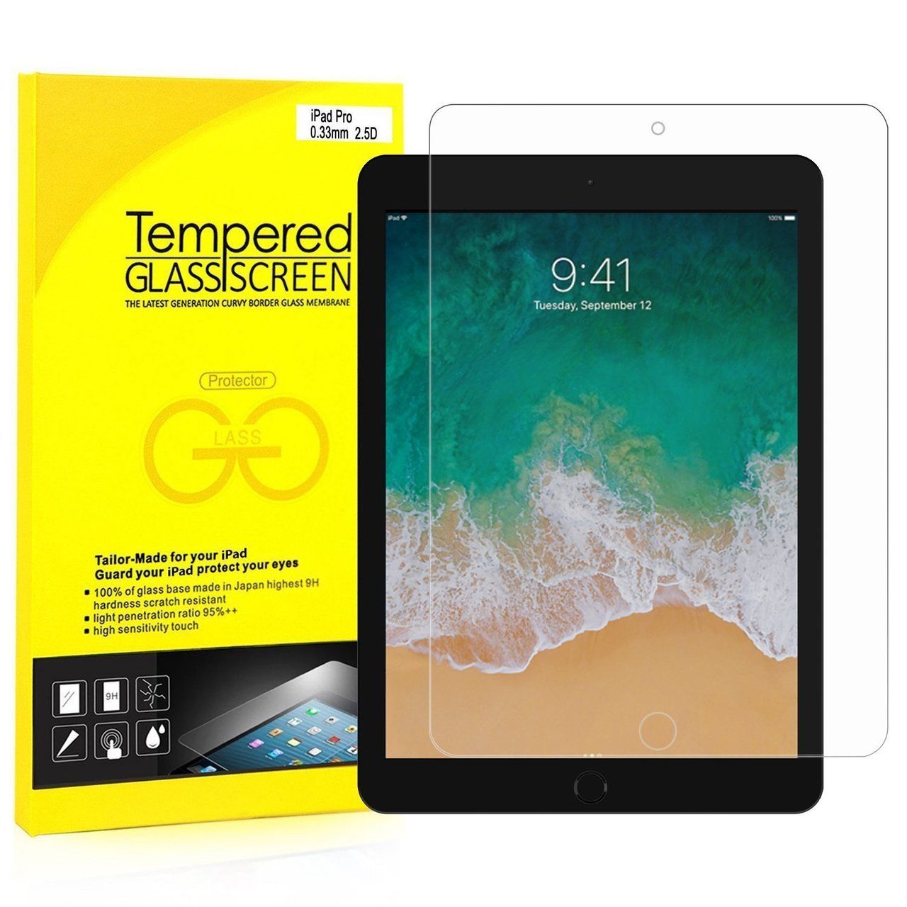 iPad Pro 10.5/Air 3 Clear Tempered Glass (2.5D/1 Pc)