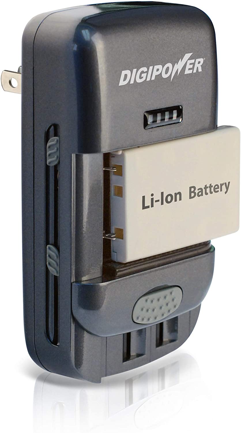 DigiPower Universal Battery Charger - Grey (OPEN BOX)
