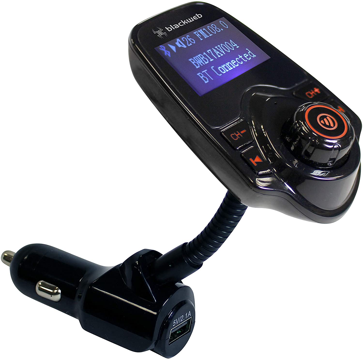 CRBLV004 FM Transmitter with Bluetooth Wireless Technology