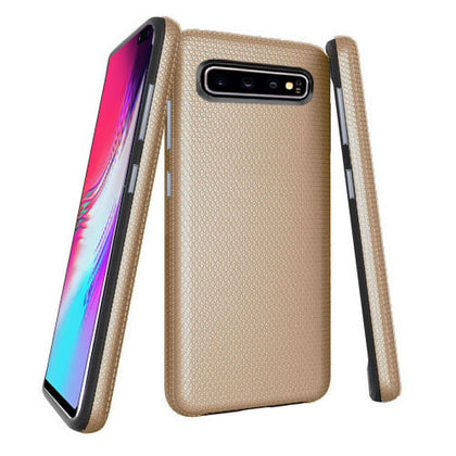 Galaxy S10 5G Shock Absorption Protective Dual Layer Case - GOLD