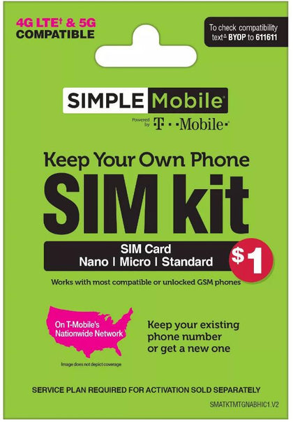 Simple Mobile SIM Card Kit