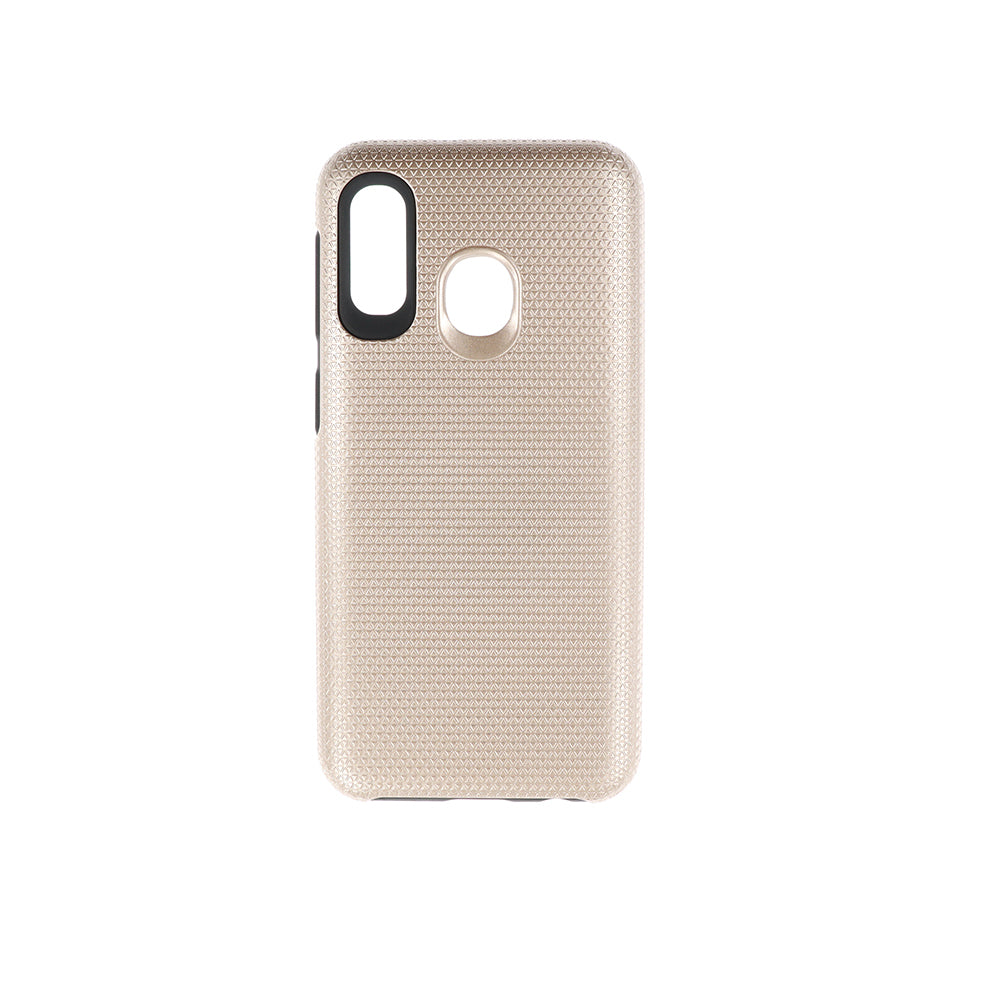 Galaxy A20E Shock Absorption Protective Dual Layer Case- GOLD