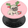 PopSockets PopGrip Cell Phone Grip & Stand - Holiday Pug 