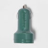 Heyday 2-Port USB Car Charger - Evergreen 