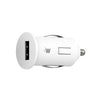 Just Wireless 1.0A Single USB Car Charger - White