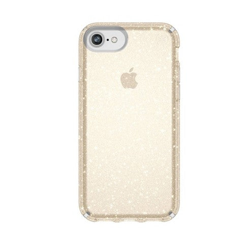 Speck Apple iPhone 8/7/6s/6 Presidio Clear + Glitter Case - Clear (with Gold Glitter)