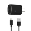 Just Wireless Single USB 1.0A Wall Charger (with 6' Micro USB Cable) - Black