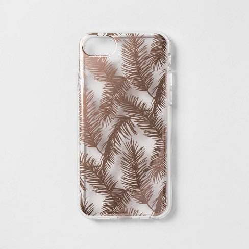 heyday™ Apple iPhone SE (2nd gen)/8/7/6s/6 Case - Rose Gold Feathers