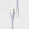 heyday™ 3' USB-C to USB-A Flat Cable - Ivory White