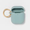 Heyday Airpod Silicone Case with Clip - Light Blue 