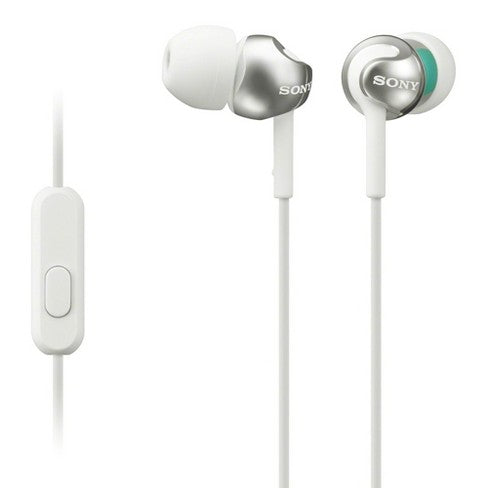 Sony Step-up EX Series Wired Earbud Headset - White (MDREX110AP/W)
