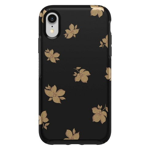OtterBox Apple iPhone XR Symmetry Case - Gold Flowers