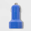 Heyday 2-Port USB Car Charger - Blue 