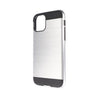 iPhone 11 Pro Max Hybrid Metal Brushed Shockproof Case - SILVER