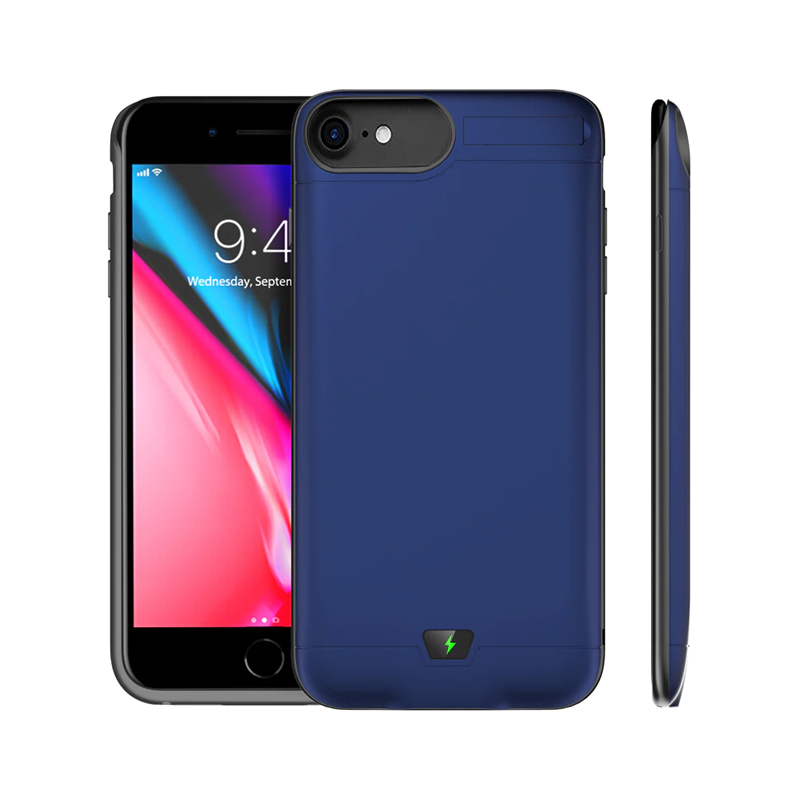iPhone 8/7/6s/6 New Portable Slim Protective Charging Case 5500mAh (BLUE)