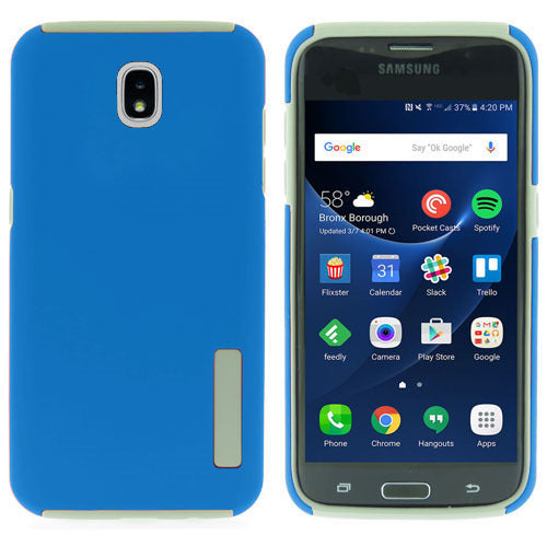 Galaxy J7 Prime 2018 (J737) Dual Layer Protective Case-HAZE BLUE