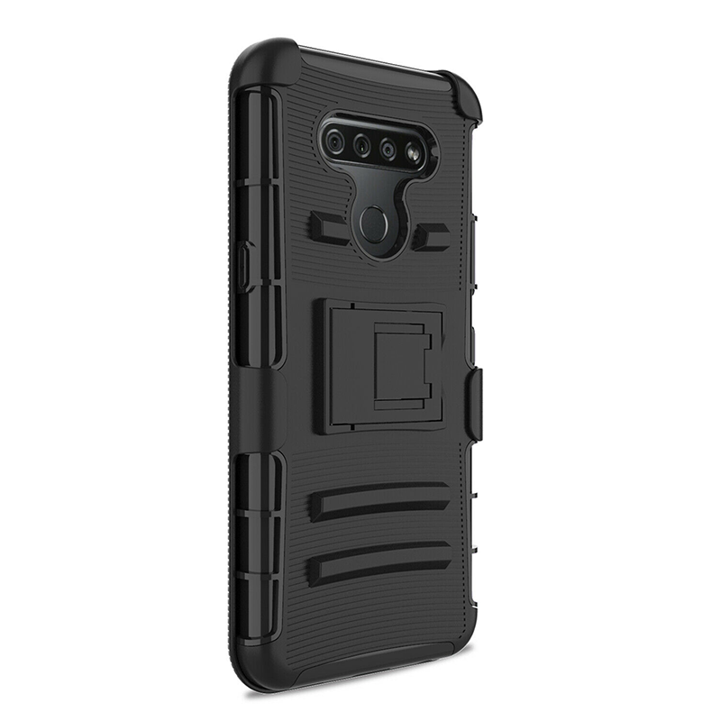 LG Aristo 5 Soft Grip Rubber Cover Case - BLACK