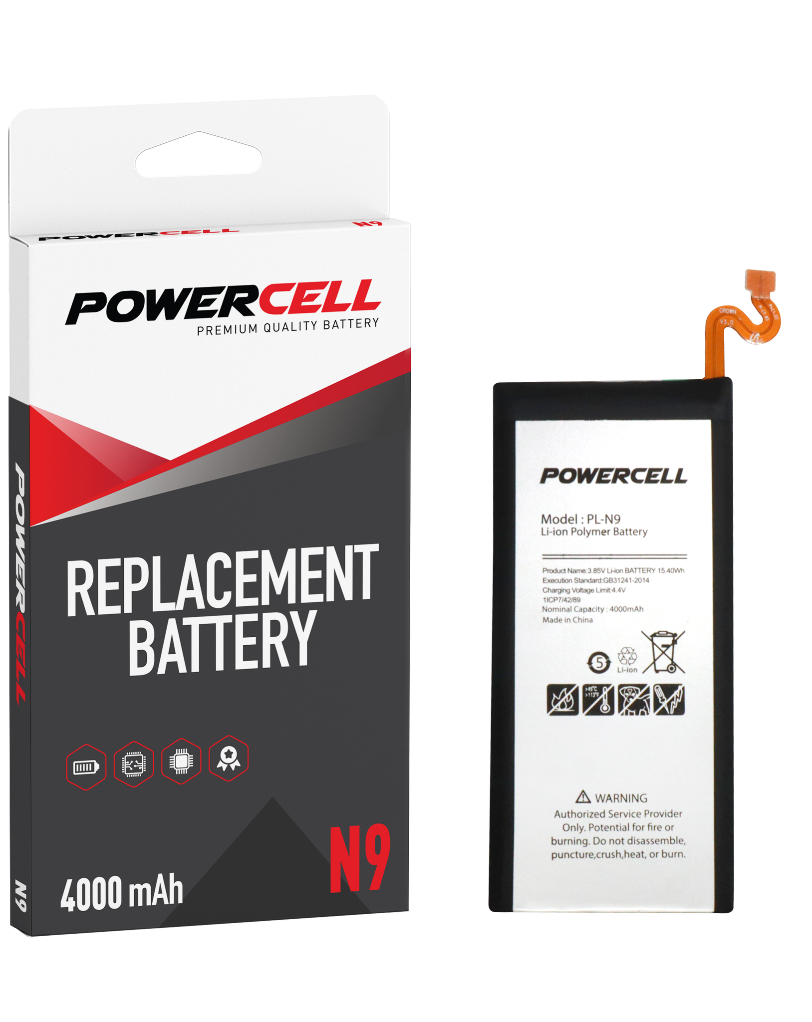 POWERCELL Galaxy Note 9 Replacement Battery