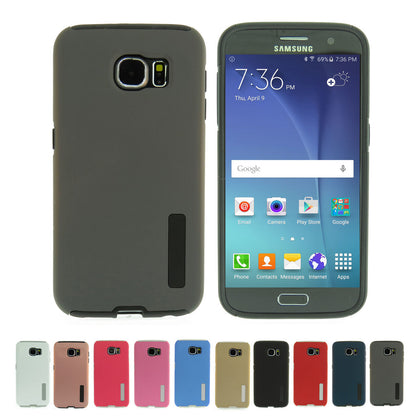 Samsung Galaxy S6 Dual Layer Protective Case Cover - Grey