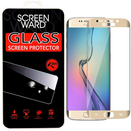Galaxy S7 Edge Tempered Glass (GOLD) (Case Friendly/3D Curved/1 Pc)