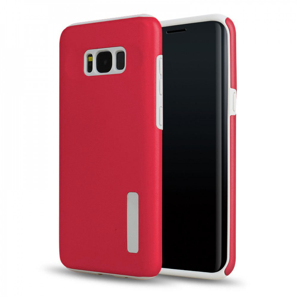 Galaxy S8 Dual Layer Protection Case Cover - Strawberry Pink