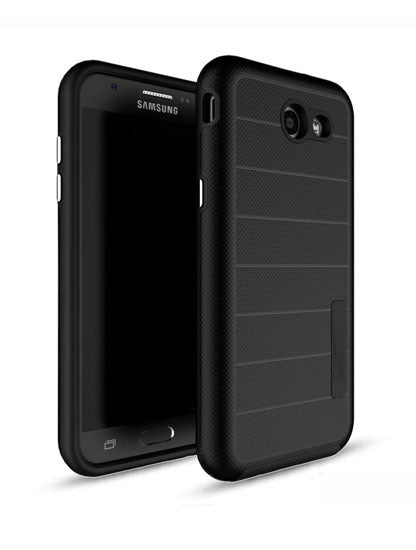 Galaxy S7 Innovative Hybrid Design Dual Pro Case Cover - Black