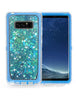 Galaxy S8 Plus Protective Glitter Liquid Defender Bumper Case-LIGHT BLUE