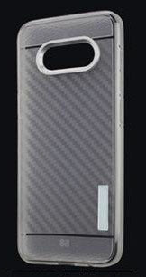Galaxy S8 Transparent Carbon Texture Slim Case - SILVER