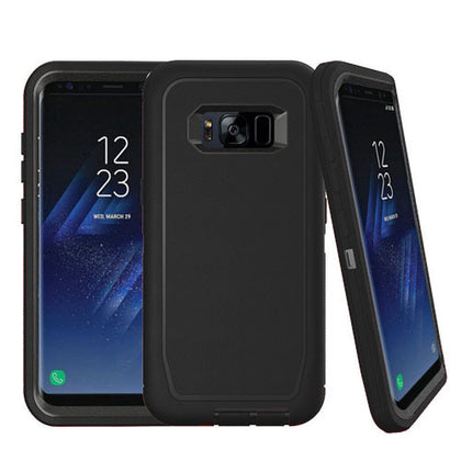 Galaxy S8+ Heavy Duty Defender Shockproof Case-Black