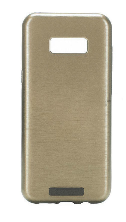 Galaxy S8 New Hybrid Metal Brushed Case - GOLD