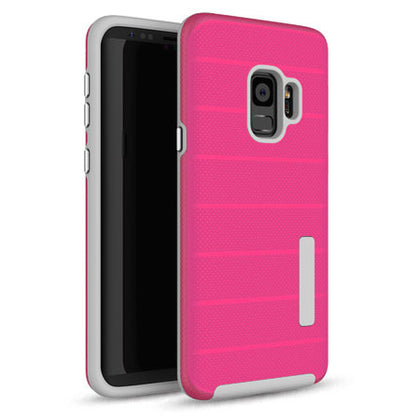 Galaxy S9 Innovative Hybrid Design Dual Pro Case- Pink