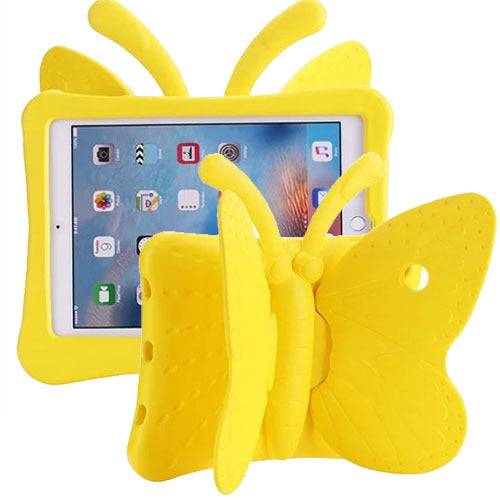 iPad 2/3/4 Butterfly Shockproof Kids Case- YELLOW