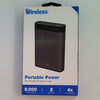Just Wireless 2-Port USB 8,000mAh Portable Power Bank - Slate